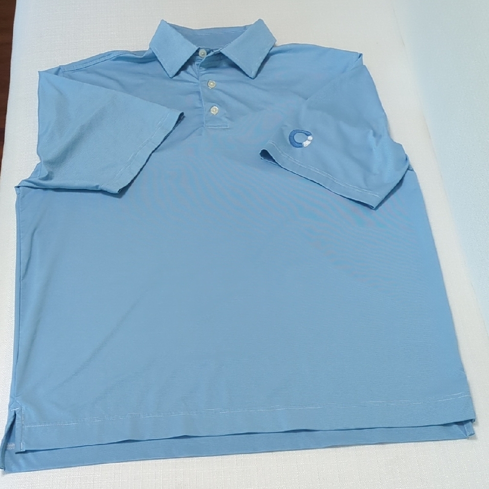 FootJoy Blue and White Golf Performance Polo